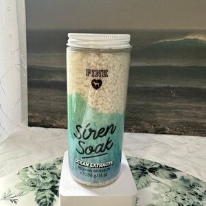 New Victoria Secret Pink Body Salt Siren Soak Soothing Bath Salts Ocean Extract